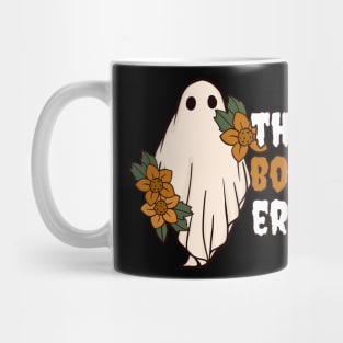 The boo era- floral cute ghost Mug